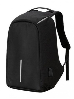 Anti-Theft Backpack with USB Slot Σακίδιο Πλάτης Μαύρη