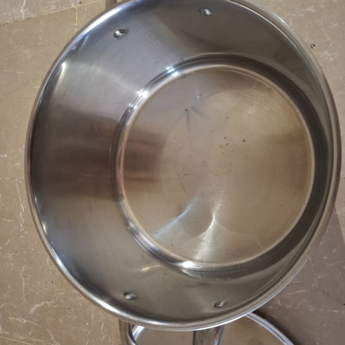 Large stainless steel pot Inox 30cm diameter
