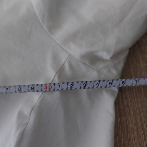 Zara Basic Women's Shirt Medium white with blue collar like new