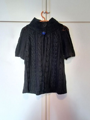 Ζακέτα πλεκτή με λεπτή πλέξη και 2 κουμπιά, μέγεθος small