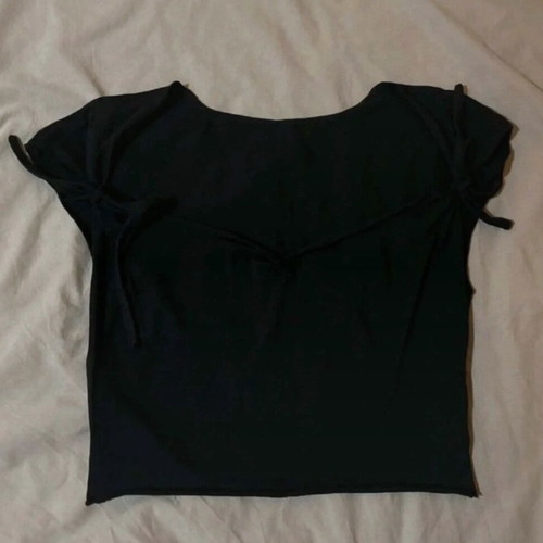 Top with bows like new, black, size S