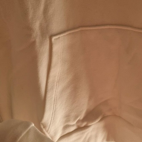 Pink sweatshirt white like new with hood and pocket