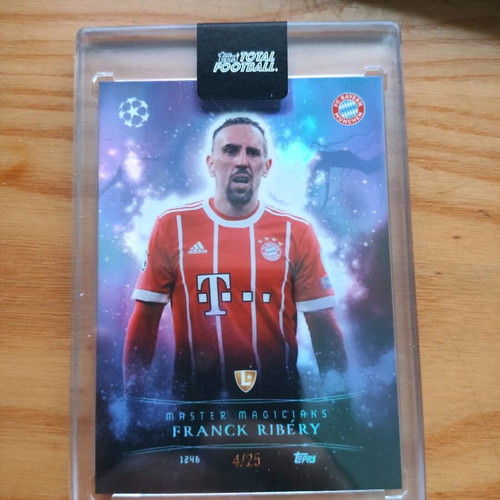 Topps Total Football Master Magicians Frank Ribery card like new, numbered 25