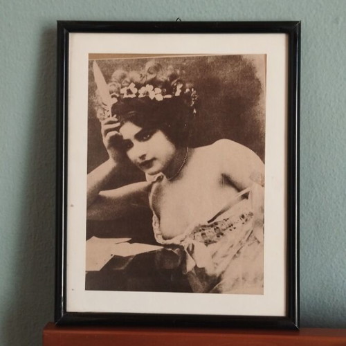 Framed print of 1916 actress used