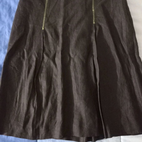 Salvatore Rinaldi Milano linen black suit with green details like new
