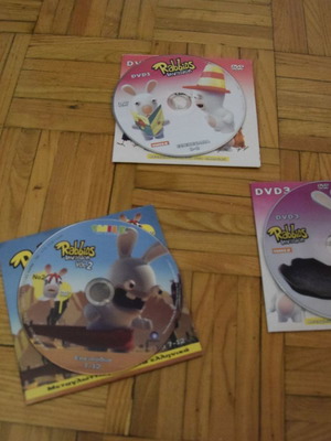 Rabbids Invasion 3 DVD used, dubbed in Greek