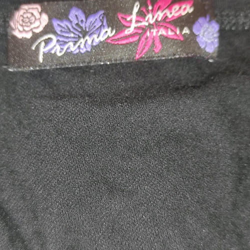 Vintage Prima Linea Italia blouse with Pin-up Girl print and rhinestones like new