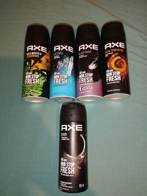 Axe deodorant bodyspray with full Axe Black