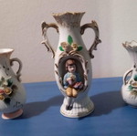 Porcelain decorative vases like new, set of 3