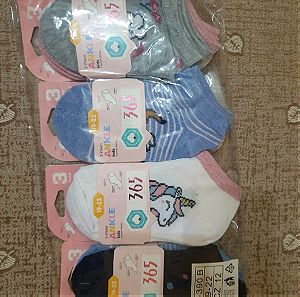 12ζευγάρια κάλτσες παιδικές για κορίτσι no 19-22 ( 2-4χρονών)