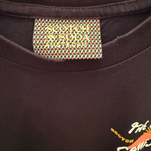Scotch & Soda T-shirt like new, black, size 12 years
