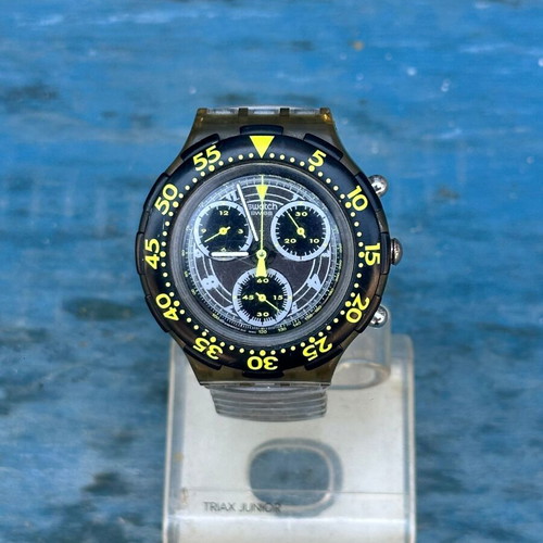 Swatch Vintage Chronograph Diver 200M 1993 used for repair or parts
