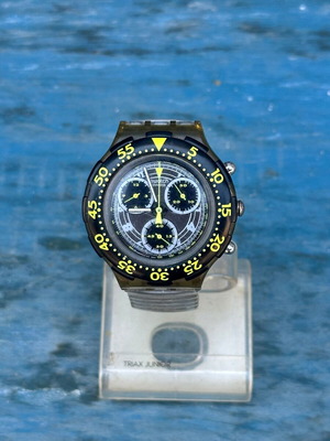 Swatch Vintage Chronograph Diver 200M 1993 used for repair or parts