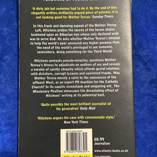 The Missionary Position by Christopher Hitchens book like new, English