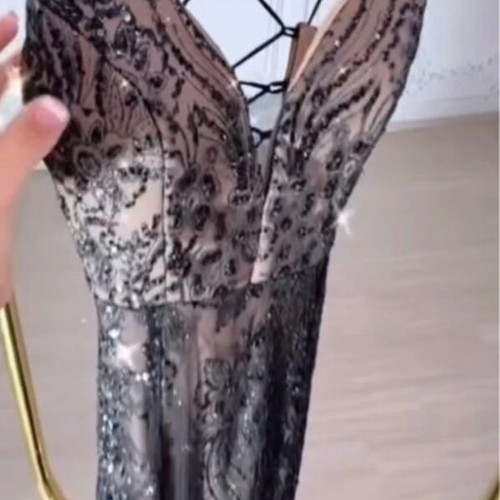 Long black dress for special occasion like new, size L