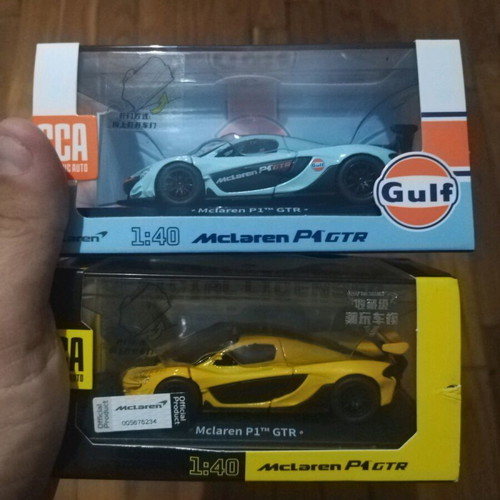 Mclaren P1 GTR new, pack of 2 models