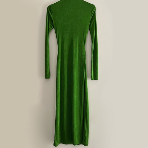 H&M Metallic Green Draped Midi-Maxi -  39,00 - Vendora.cy