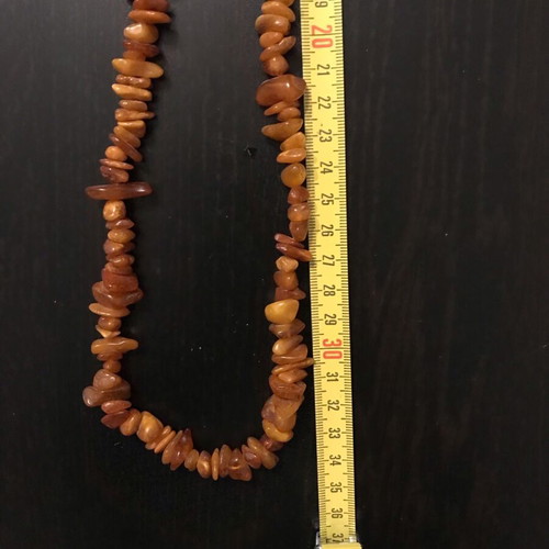 Amber necklace used, Russia