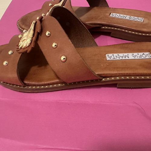 Sofia Manta sandals like new, size 37, beige leather