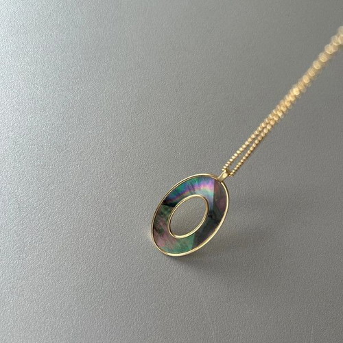 Vogue women's long necklace new, multicolor and gold-tone
