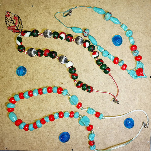 Fimo handmade necklaces like new, pack of 29 pieces