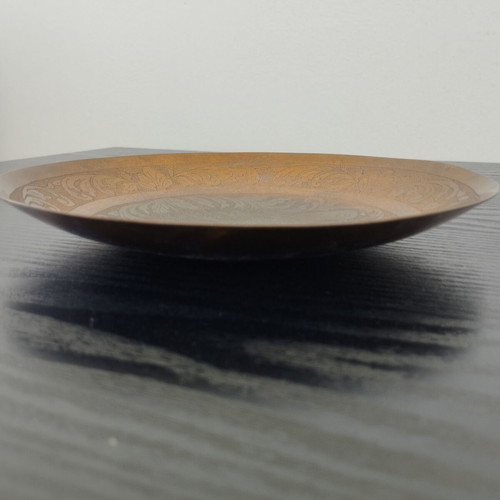 Metal vintage plate like new 19 cm × 2.5 cm