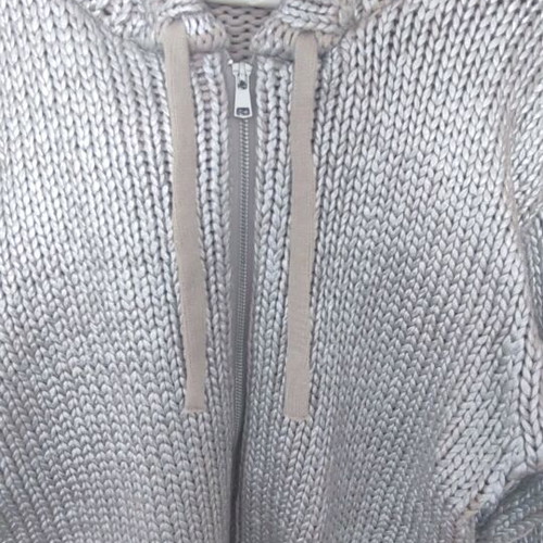 Zara jacket silver with hood new, size S