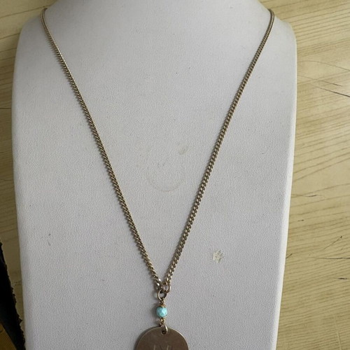 Silver 925 necklace with initial N like new