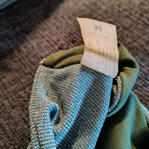 Lurex bikini swimsuit medium size iridescent green used