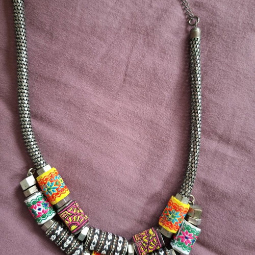 Ethnic necklace Zara like new, multicolored