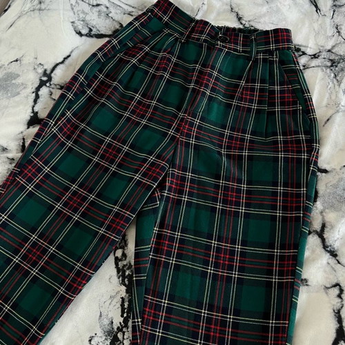 Checked fabric pants size XS like new