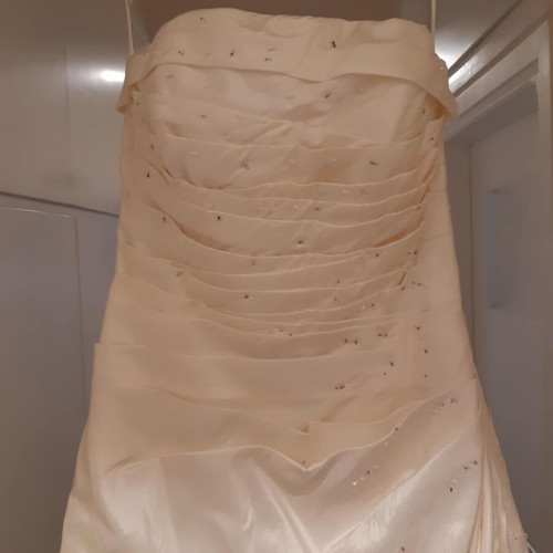Demetrios wedding dress silk taffeta No 14 like new