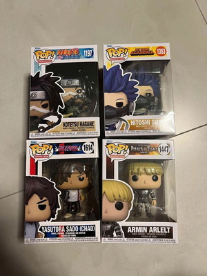 Funko Pop! used, pack of 15 anime character figures