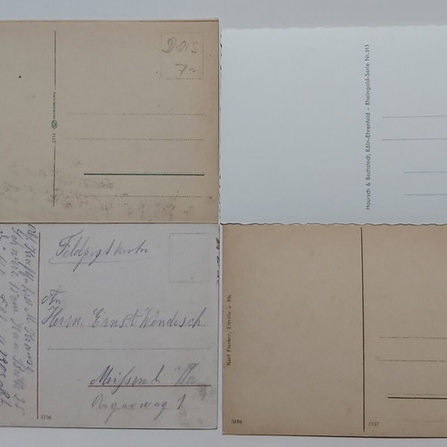 Vintage German postcards Koblenz used, lot of 7