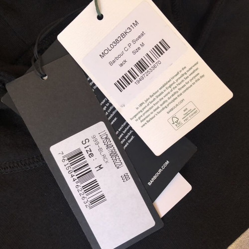 Barbour x C.P. Company Graphic Hoodie new, men's size M