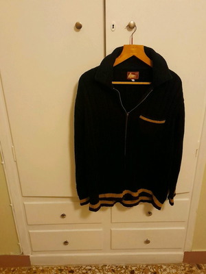 Blue Spencers wool vintage jacket used, large/XL, black