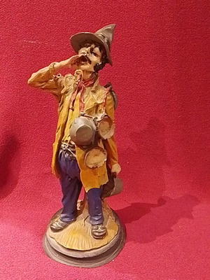 Italian vintage clay figurine used