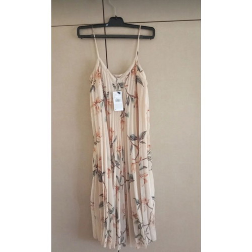 Pleated dress with floral print, Mango