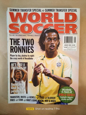 World Soccer Αύγουστος 2003 περιοδικό σαν καινούργιο αγγλική έκδοση