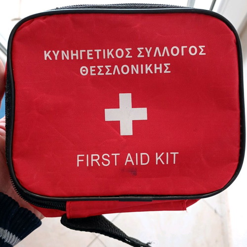 First Aid Kit used, collectible case from Thessaloniki Hunting Club