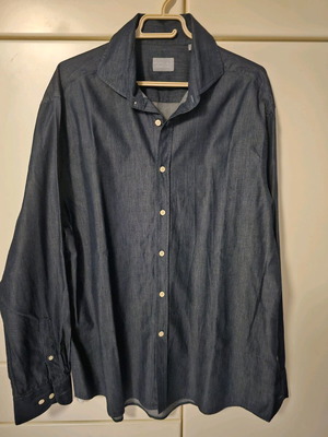 Τζιν πουκάμισο σαν καινούργιο, μπλε, μέγεθος XL