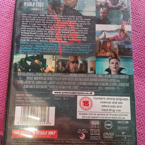 Southland Tales DVD like new, comedy action adventure, subbed