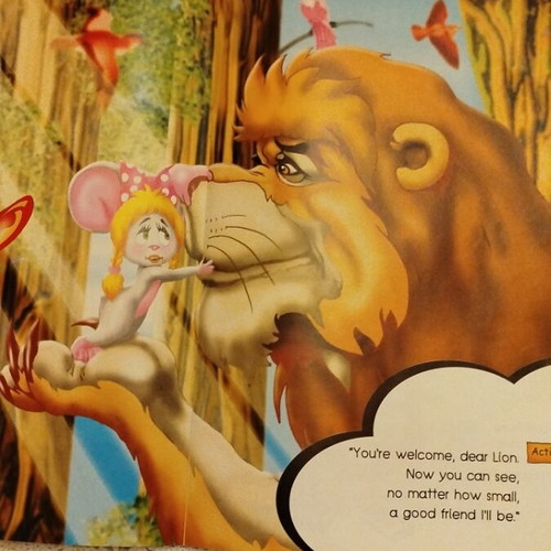 The Lion and the Mouse Aesop's Fables children's book like new
