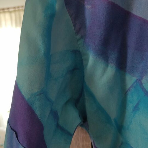Lucie Linden International Vintage Women's Short-Sleeve Blouse like new, abstract print