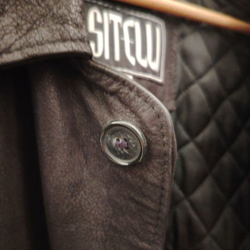 Sitelli men's leather jacket like new, size XXL, brown