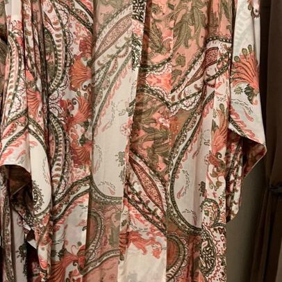 Vassia Kostara Kimono dress new with matching fabric belt