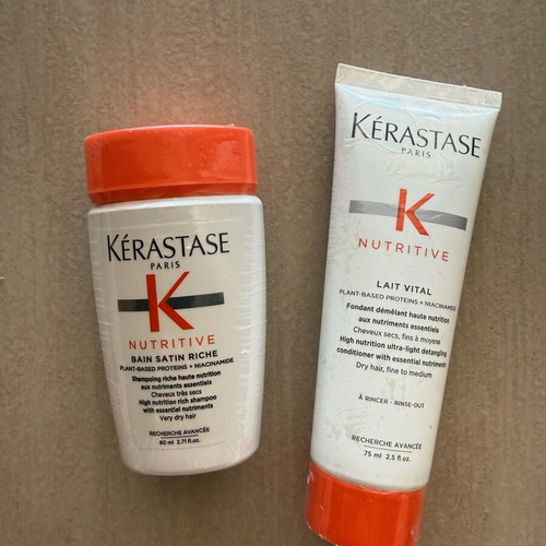 Kérastase Nutritive Bain Satin Shampoo and Lait Vital Conditioner new