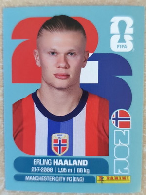 Panini World Cup 2026 Erling Haaland sticker