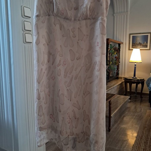 Guess dress used, pink beige shades, with straps and side zipper