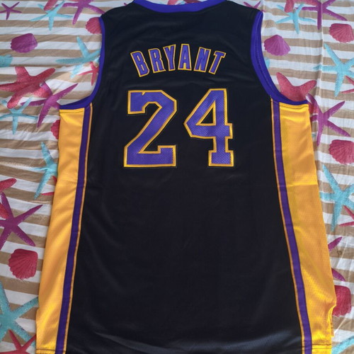 Los Angeles Lakers Kobe Bryant jersey new, black and purple